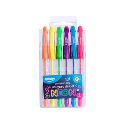 [DIST03283] BOLIGRAFO POINTER GEL NEON 6 COLORES