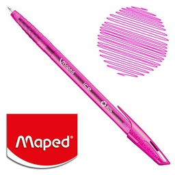 [DIST03296] BOLIGRAFO MAPED ICE FUN  ROSADO CX12
