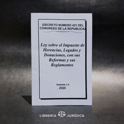 [DIST03376] LEY SOBRE EL IMPUESTO DE HERENCIAS, LEGADOS Y DONACIONES