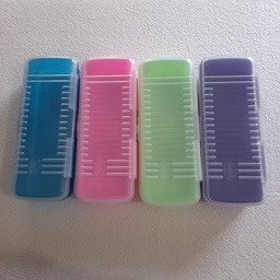 [DIST03422] PORTA LAPICES SABLON 9011 PLASTICO PEQUEÑO SURTIDOS