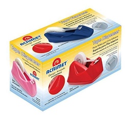 [DIST03466] DISPENSADOR ACRIMET DE CINTAS ADHESIVA C/CENTRO 1" COLORES