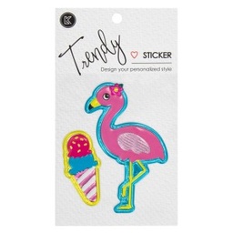 [DIST03519] STICKER LK 3009 TRENDY FLAMINGO