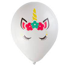 [DIST03531] GLOBO PALMERITO CHAPIN DISEÑO DE UNICORNIO (BX12)