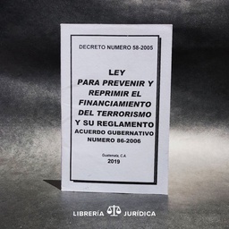 [DIST03550] LEY P/ PREVENIR Y REPRIMIR EL FINANCIAMIENTO DEL TERRORISMO