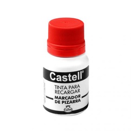 [DIST03614] TINTA SOLUBLE CASTELL 30ML. ROJO