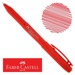 [DIST03728] BOLIGRAFO FABER CASTELL BORRABLE 0.7MM ROJO CX12