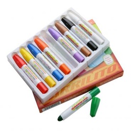 [DIST03766] CRAYONES BARRILITO PINTA CARITAS 9 COL.