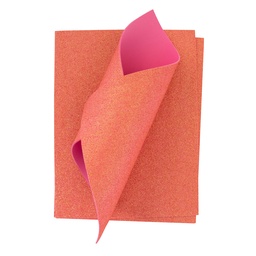 [DIST03890] FOAMY HOJA DIAMANTINA ARCOIRIS CORAL (PX10)