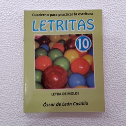 [DIST03936] CUADERNILLO DE CALIGRAFIA  LETRITAS #10