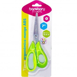 [DIST03989] TIJERA BAMBARY MANGO ABS "7" VERDE