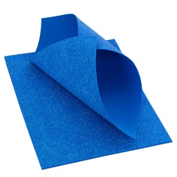 [DIST04054] FOAMY HOJA DIAMANTINA ARCOIRIS AZUL (PX10)