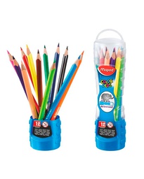 [DIST04118] CRAYON DE MADERA MAPED 832009 LARGO RESIST. BOX 12 COLORES