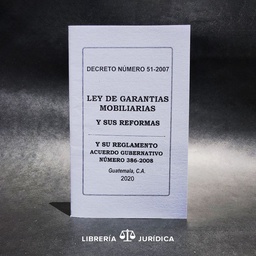 [DIST04349] LEY DE GARANTIAS MOBILIARIAS