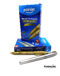 [DIST04697] MARCADOR POINTER DORADO MK-5118-GD