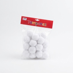 [DIST04714] POM POM FAS BX20 4.5CM BLANCO