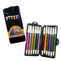 [DIST04778] MARCADOR EN ESTUCHE FABIK ESCOLAR 12 COLORES