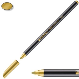 [DIST05150] MARCADOR EDDING 1200 PUNTA REDONDA METALICO  DORADO