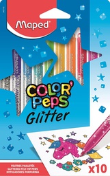 [DIST05201] MARCADOR MAPED 847110 ESTUCHE GLITTER 10 COL.
