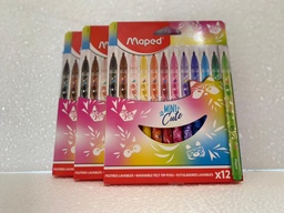 [DIST05206] MARCADOR MAPED 845404 ESTUCHE MINI CUTE 12 COLORES
