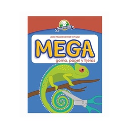 [DIST05273] LIBRO P/COLOREAR MIS PASITOS GOMA PAPEL Y TIJERA (CAMALEON)