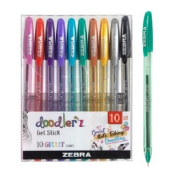 [DIST05338] BOLIGRAFO ZEBRA DOODLERS ESTUCHE 10 COL.