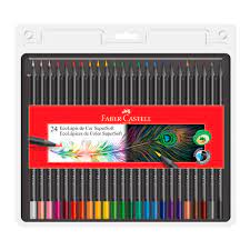 [DIST05345] CRAYON MADERA FABER CASTELL SUPERSOFT 24 COLORES
