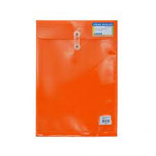 [DIST05364] SOBRE PLASTICO BEAUTONE C/PITAS OFICIO  NARANJA