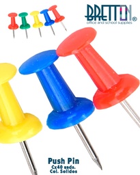 [DIST05371] TACHUELAS BRETTON PUSH PINS COLORES TRANSPAR.