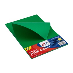 [DIST02517] HOJA ARIEL COVER OFICIO 180GRS. COLOR VERDE (PX25)