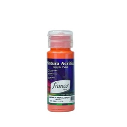 [DIST02443] PINTURA ACRILICA 60ML FRANCO NARANJA METALIZADO