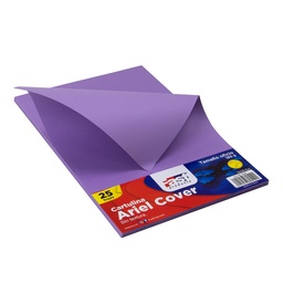 [DIST02589] HOJA ARIEL COVER OFICIO 180GRS. COLOR LILA (PX25)