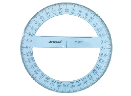 [DIST02594] TRANSPORTADOR ARTESCO 360° GRANDE TRANSPARENTE