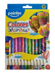 [DIST05100] CRAYON DE MADERA POINTER JUMBO ARCOIRIS 12 COLORES