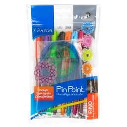 [DIST03739] BOLIGRAFO AZOR 6808 P/FINA 0.7MM C/ESPIROGRAFO