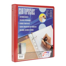 [DIST04412] CARTAPACIO FAST CARTA CON FUNDA 1" ROJO