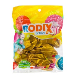 [DIST04479] GLOBO RODIX #9 METALICO DORADO ORO