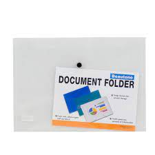 [DIST04615] SOBRE PLASTICO CON BROCHE CARTA BEAUTONE TRANSPARENTE