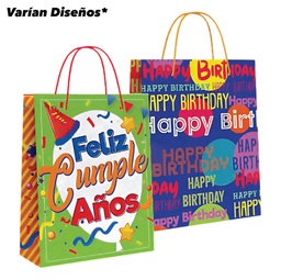 [DIST05460] BOLSA DE REGALO PRIMAVERA JUMBO FELIZ CUMPLEAÑOS