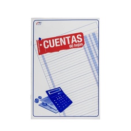 [DIST05464] CUADERNO DE CONTABILIDAD CUENTAS 60H 2COLUM.